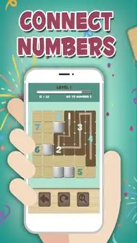 Connect the numbers tiles - complete all levels Screen Shot 0