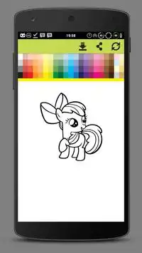 Coloring Little Pony Unicorn World Screen Shot 4