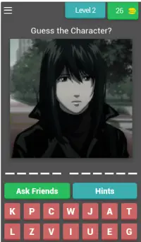 Death Note Quiz Game Screen Shot 2