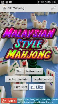 Malaysian Style Mahjong Screen Shot 0