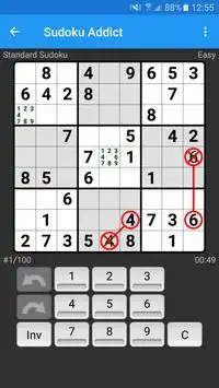 Sudoku Addict Screen Shot 2