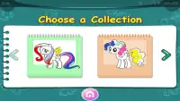 Mewarnai permainan kuda pony gratis Screen Shot 0