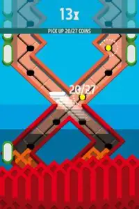 ☛Zigzag Dash: Left or Right?☚ A Pinball Style Game Screen Shot 0