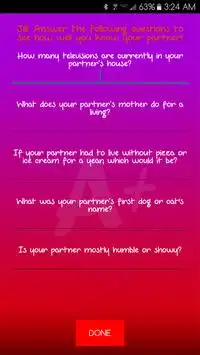 Couples Quiz - Test Your Love! Screen Shot 4