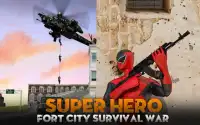 Pahlawan super: perang pertahanan benteng Screen Shot 0