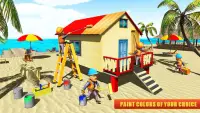 Construção de cabana de praia de ilha Screen Shot 3