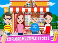 Đóng giả cửa hàng mua sắm trong thị trấn: Trò chơi Screen Shot 0