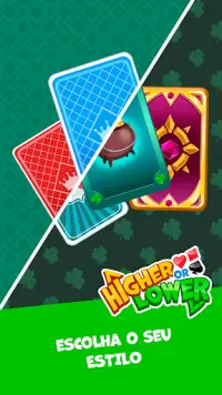 Higher or Lower Card Game Guess Casual Screen Shot 0