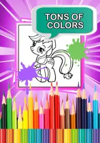 Coloring book Little Pony Screen Shot 1