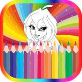 How to color winx ( coloring pages game )