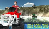 Quad bike beach water surfer & floating drive Screen Shot 0