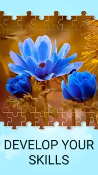 Flower jigsaw puzzles games Screen Shot 3