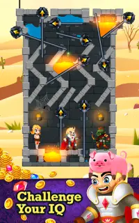 Rescue Knight - Cut Puzzle Out & Easy Brain Test Screen Shot 11