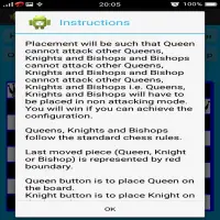 Chess Queen,Knight and Bishop Problem Screen Shot 6