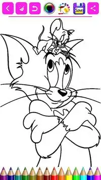 Tom and Jerry coloring Screen Shot 0