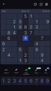 Sudoku jogos de quebra-cabeça Screen Shot 1