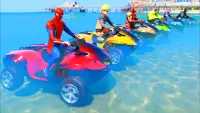 Quads Superhero Stunts Racing Screen Shot 1