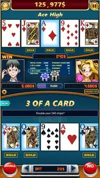 Battle Video Poker Screen Shot 2