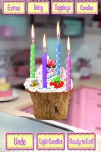 Birthday Candles & Cupcakes Maker FREE Screen Shot 3