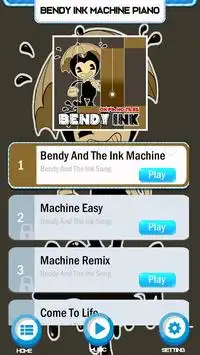 Bendy Ink Machine Easy PIano Game Screen Shot 0