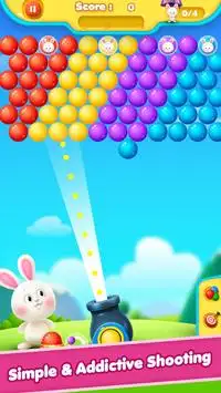Bubble Shooter-Bunny Rescue-Match 3 Bubble Pop Screen Shot 0