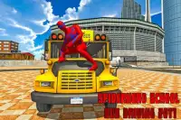 Bus sekolah laba-laba pahlawan mengemudi 2017 Screen Shot 3