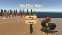 Waffle Man - build bridge to reach your girlfriend Screen Shot 0