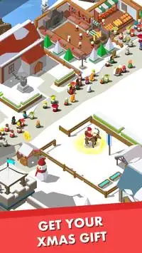 Idle Medieval Town Xmas - Snow & Ice Edition Screen Shot 1