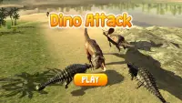Атака Дино: динозавр игры Screen Shot 0