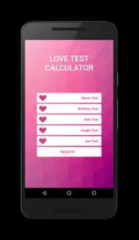 Love Test Calculator Screen Shot 1