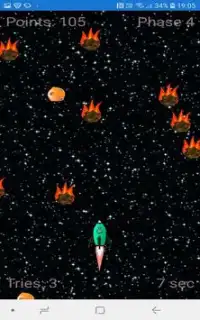 Asteroid Dodging Game - Classic Arcade Game Screen Shot 1