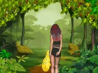 Subway Girl Jungle Run Games Screen Shot 1