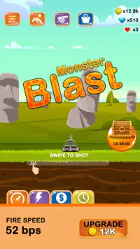 Ball Monster Blast : Cannon Ball Shot Space Game Screen Shot 0