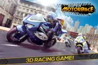 Super Course de Motos Bike 3D Screen Shot 0