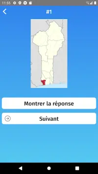 Bénin: les départements - Quiz de géographie Screen Shot 4