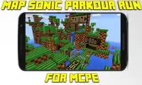 Map Sonic Parkour Run for MCPE Screen Shot 0