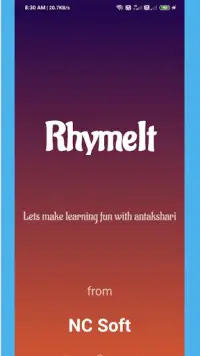 Rhymelt- Indian Antakshari Word Game Screen Shot 0