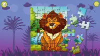 Tier-Puzzle für Kleinkinder: Kinder Jigsaw Schule Screen Shot 4
