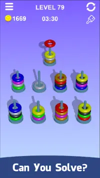 Hoop Stack 3D - Sort It Puzzle : Sorting Color Screen Shot 0