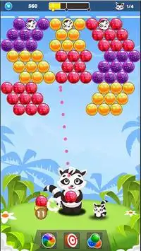 Bubble Raccoon New Bubble Shooter Screen Shot 2