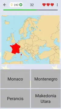 Negara di Eropah: Peta, bendera dan ibu kota kuiz Screen Shot 0