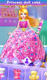 Doll cake decorating Cake Game Screen Shot 4