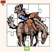 Caballos juego de puzzles