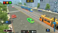 Gerçek Tramvay Sürüş Sim 2018: Şehir Tren Sürücüsü Screen Shot 6