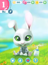 Bu Bunny - Cute pet care game Screen Shot 8