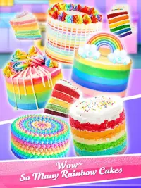 Rainbow Pastel Cake - Family Party & Birthday Cake Screen Shot 2
