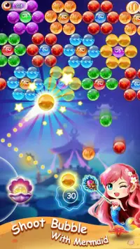 Mermaid Bubble Shooter Ball Pop: Fun Game For Free Screen Shot 3