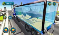 transporter hewan laut 2018: simulator truk Screen Shot 1