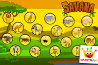 Savanna - Puzzles e jogos de colorir para crianças Screen Shot 9