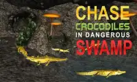 3D Angry Crocodile Hunter Sim Screen Shot 1